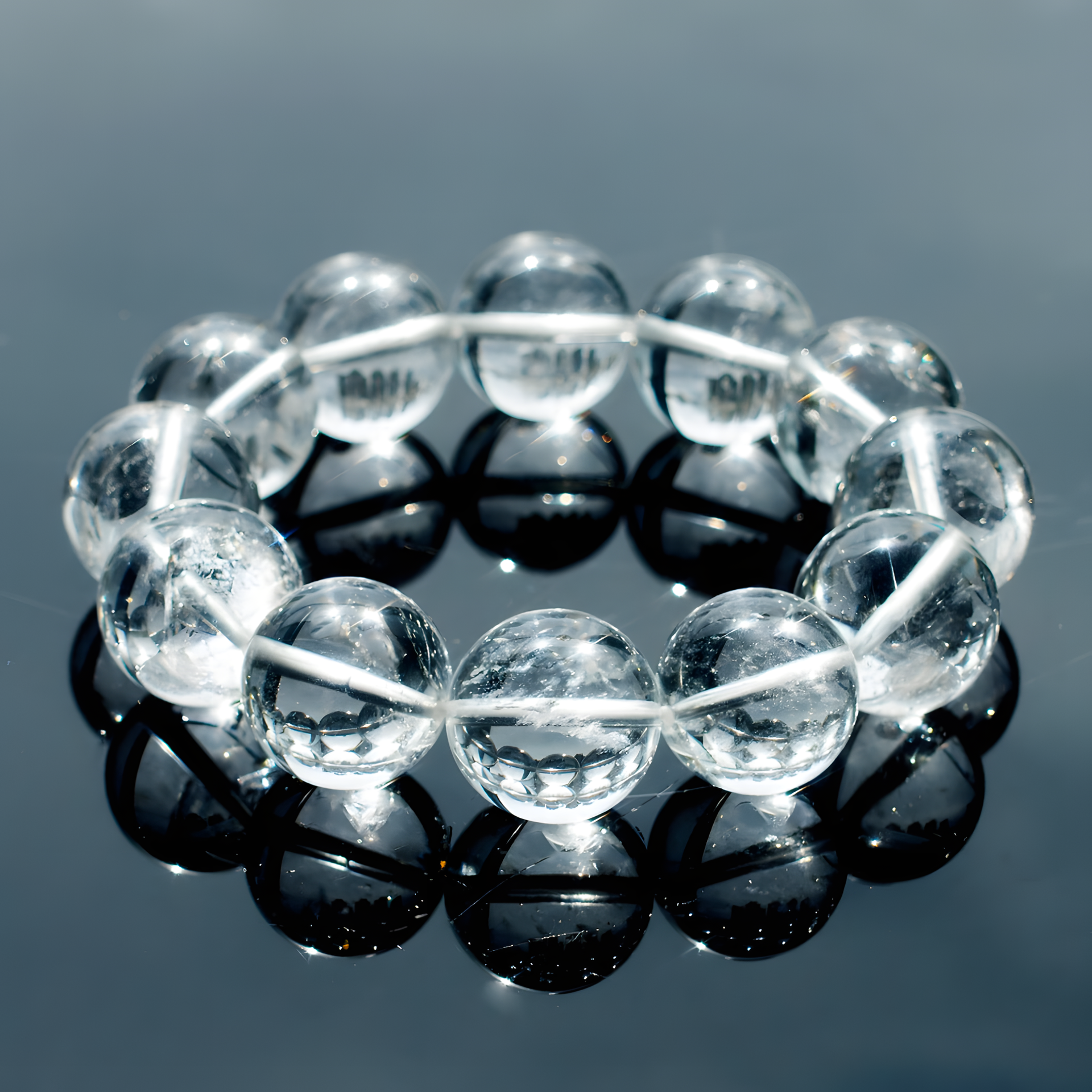 Himalayan Natural Clear Crystal Bracelet