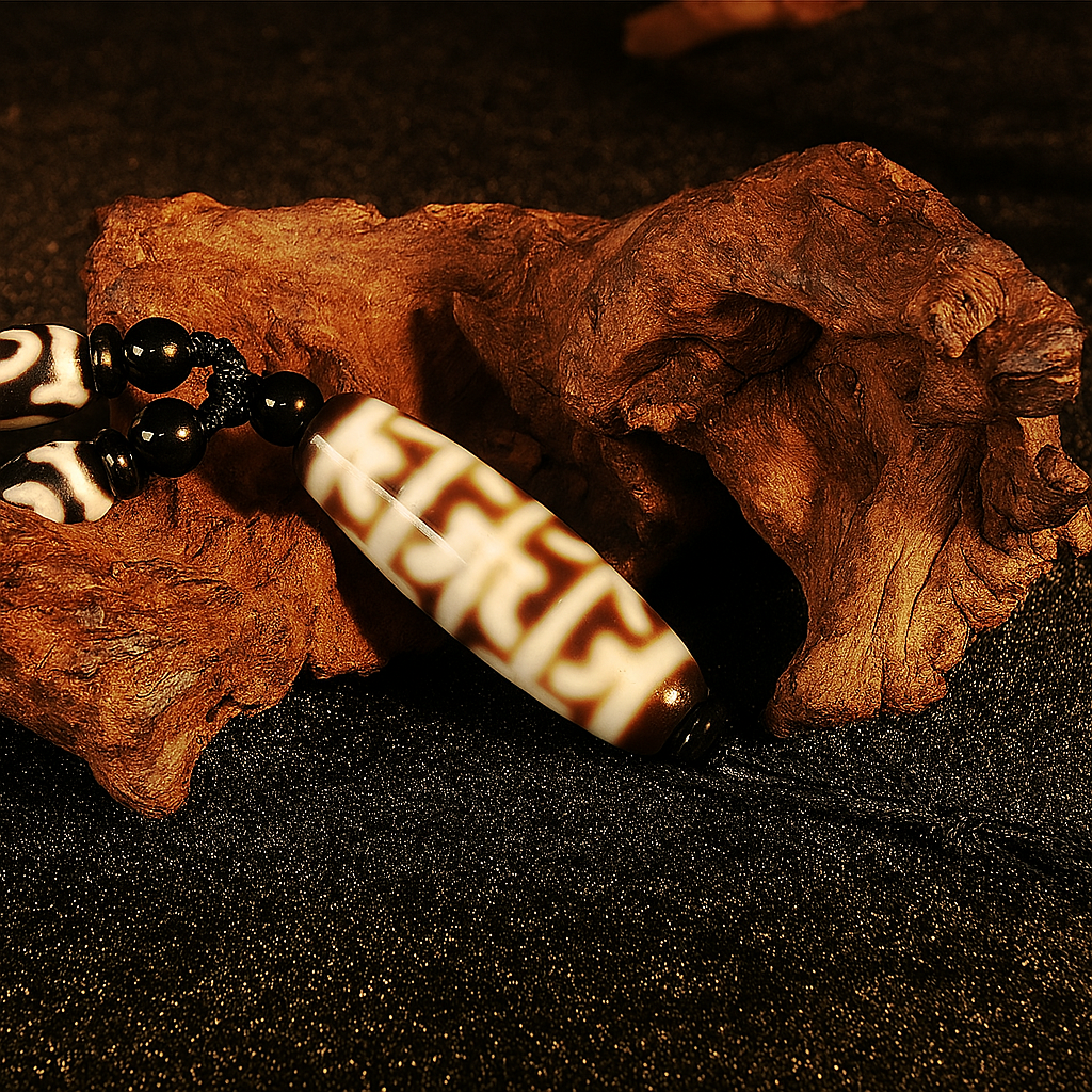 Boundless Guru Rinpoche Dzi Bead – 1.5 inches (38mm) (Blessings of Peace & Longevity)