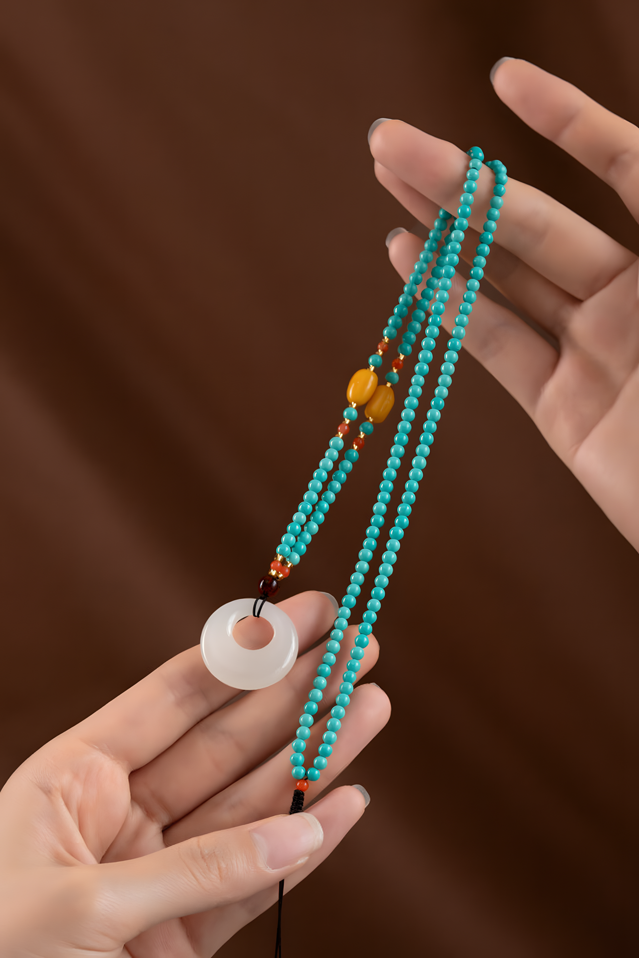 Himalayan Blue Turquoise Necklace