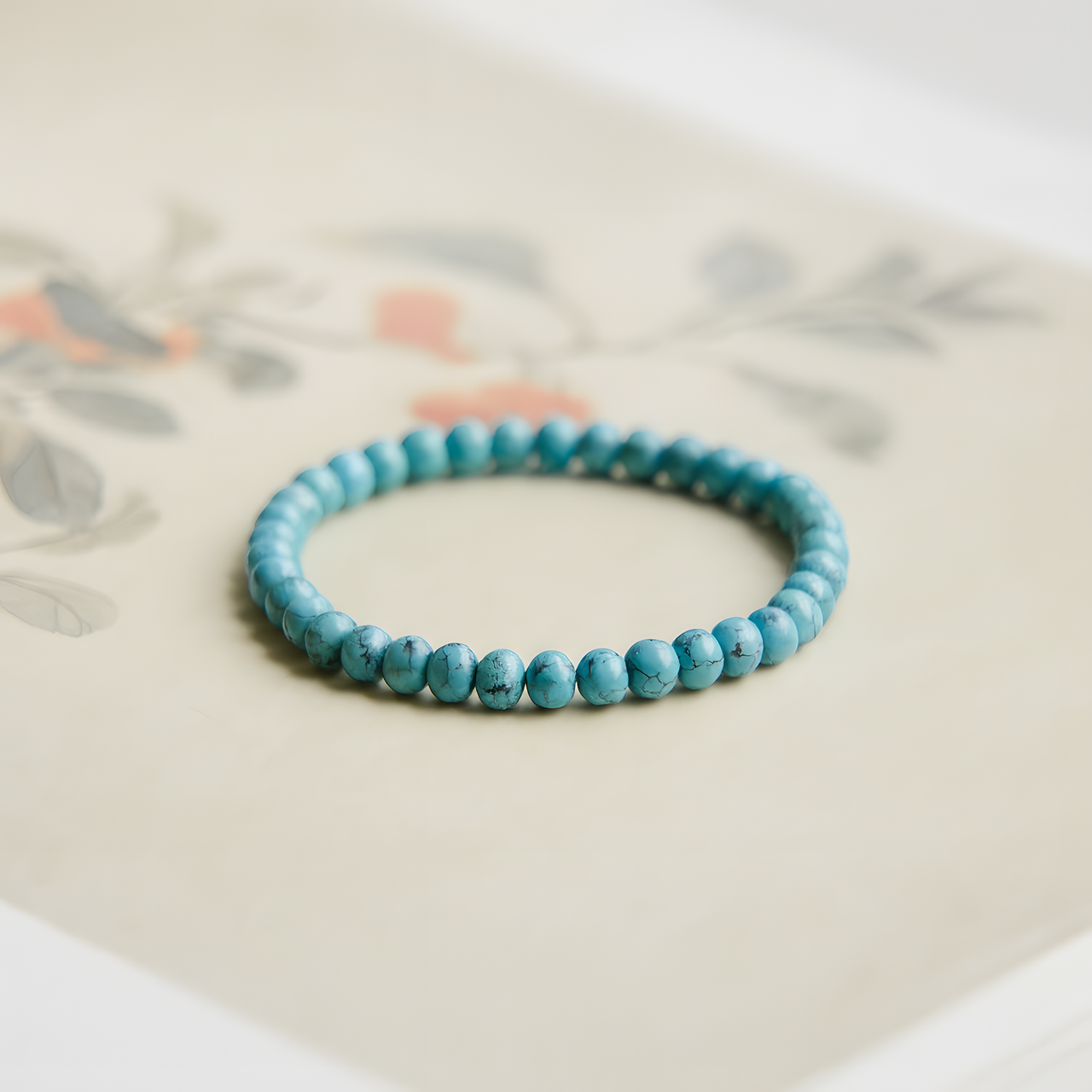 Himalayan Blue Turquoise Bracelet — Rare Black Matrix Edition