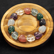 5A Hand - Carved Skull Agate Bracelet with Himalayan Dzi Accents – Limited Batch - Himalayan Whisper