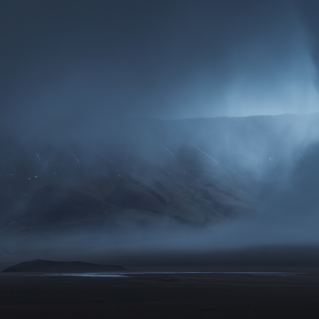 Blizzard conditions across the Changtang Plateau in western Tibet