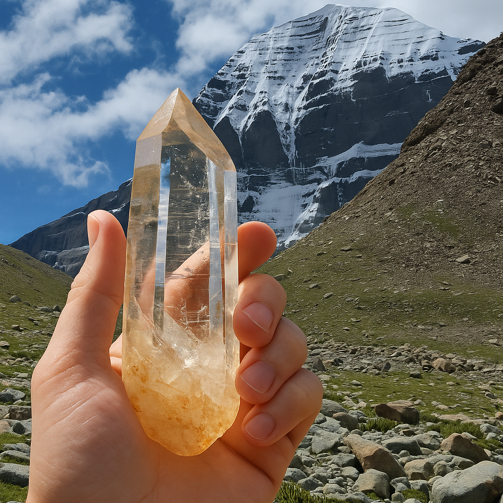 Himalayan crystal rough showcasing geological character and high-altitude origin qualities