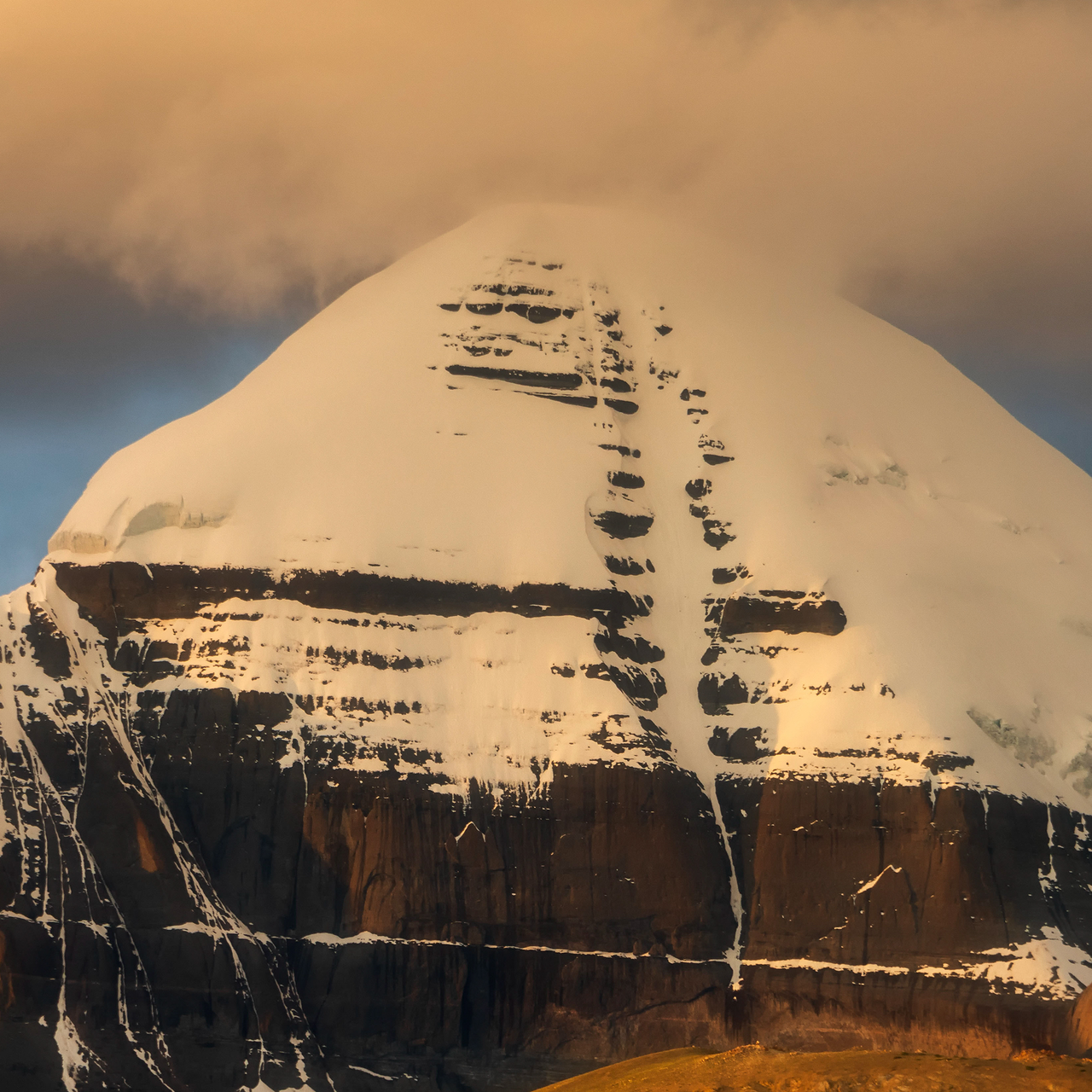 Mount Kailash sacred peak in the Himalayas revered as a spiritual pilgrimage destination