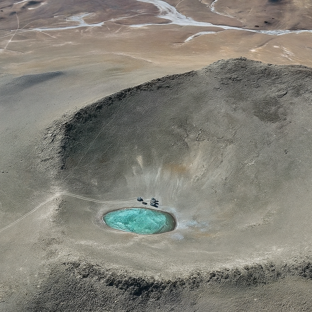 Remote arid terrain of Ba Mao Qiong Zong in northern Tibet