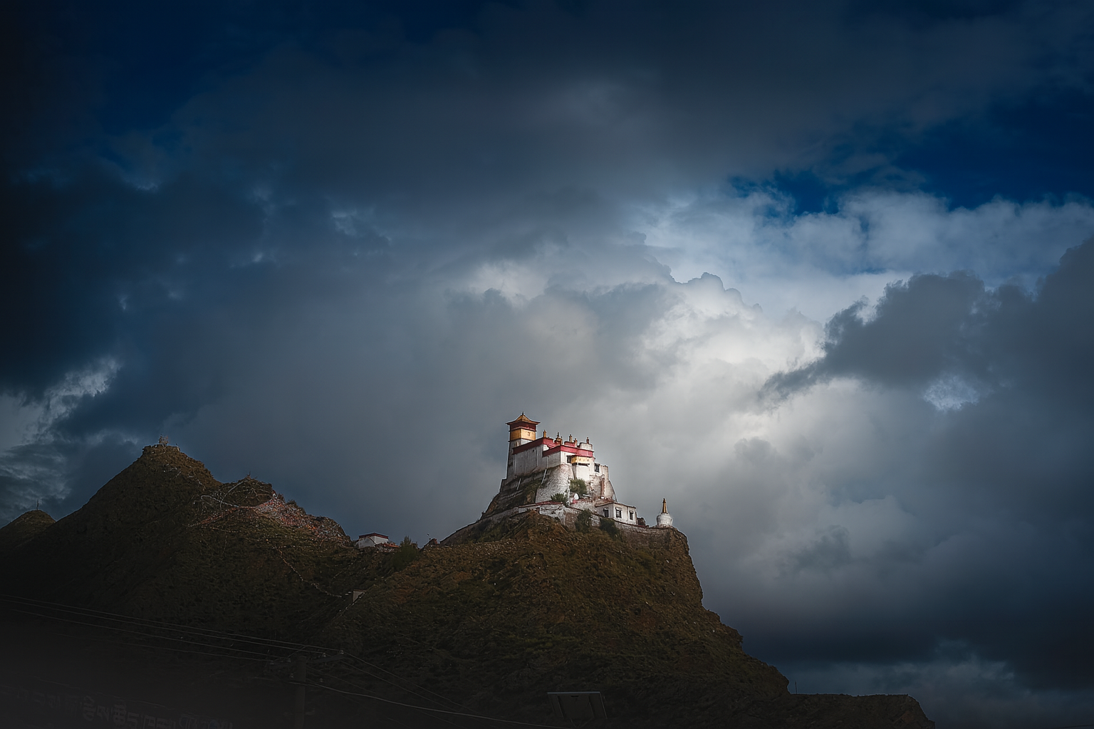 Yumbu Lhakhang hilltop palace in southern Tibet