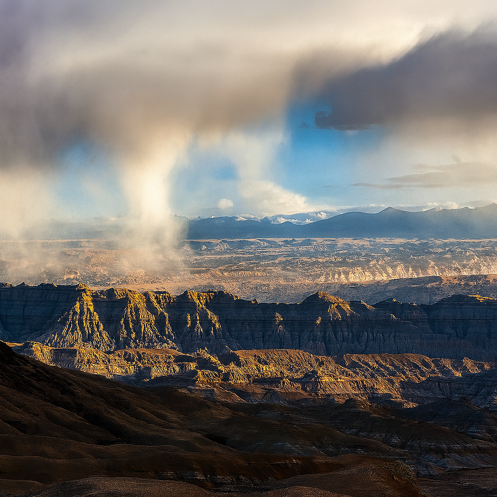 Zanda Earth Forest in Ngari, western Tibetan Plateau