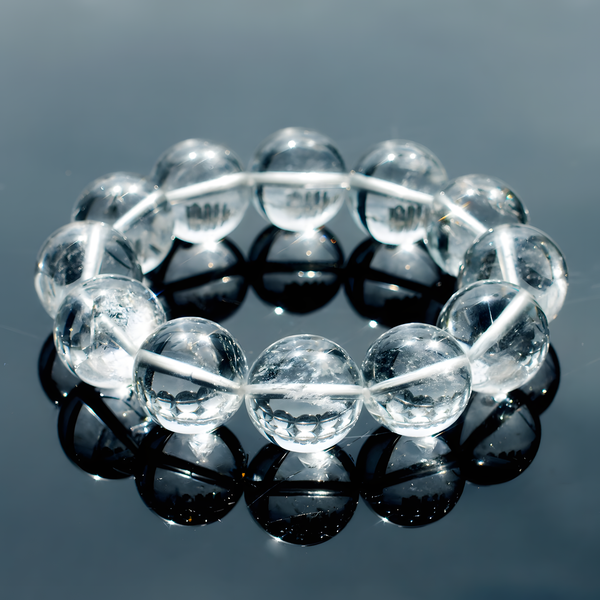 Himalayan Natural Clear Crystal Bracelet ( Primordial Clarity Version )