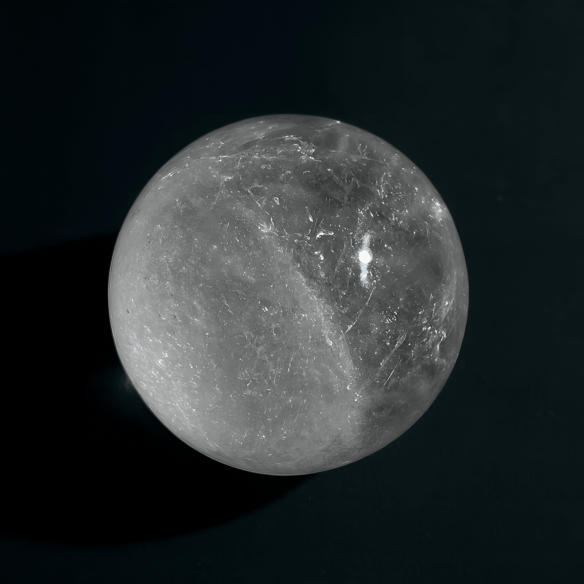 Himalayan Clear Quartz Sphere – Specimen-Grade, Hand-Polished (“Snow Mountain Spirit”) - Himalayan Whisper -