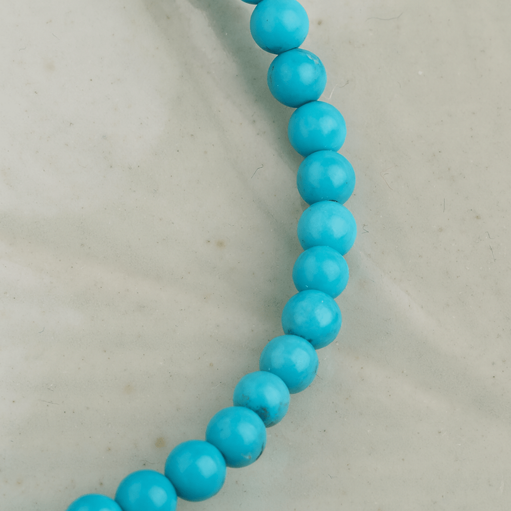 Himalayan Turquoise Round Bead Bracelet - Himalayan Whisper -