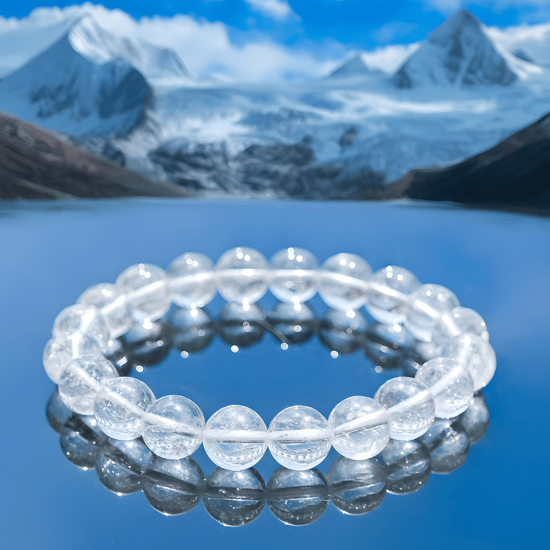 Natural Himalayan Clear Quartz Bracelet — “Myriad Worlds” Edition - Himalayan Whisper - 