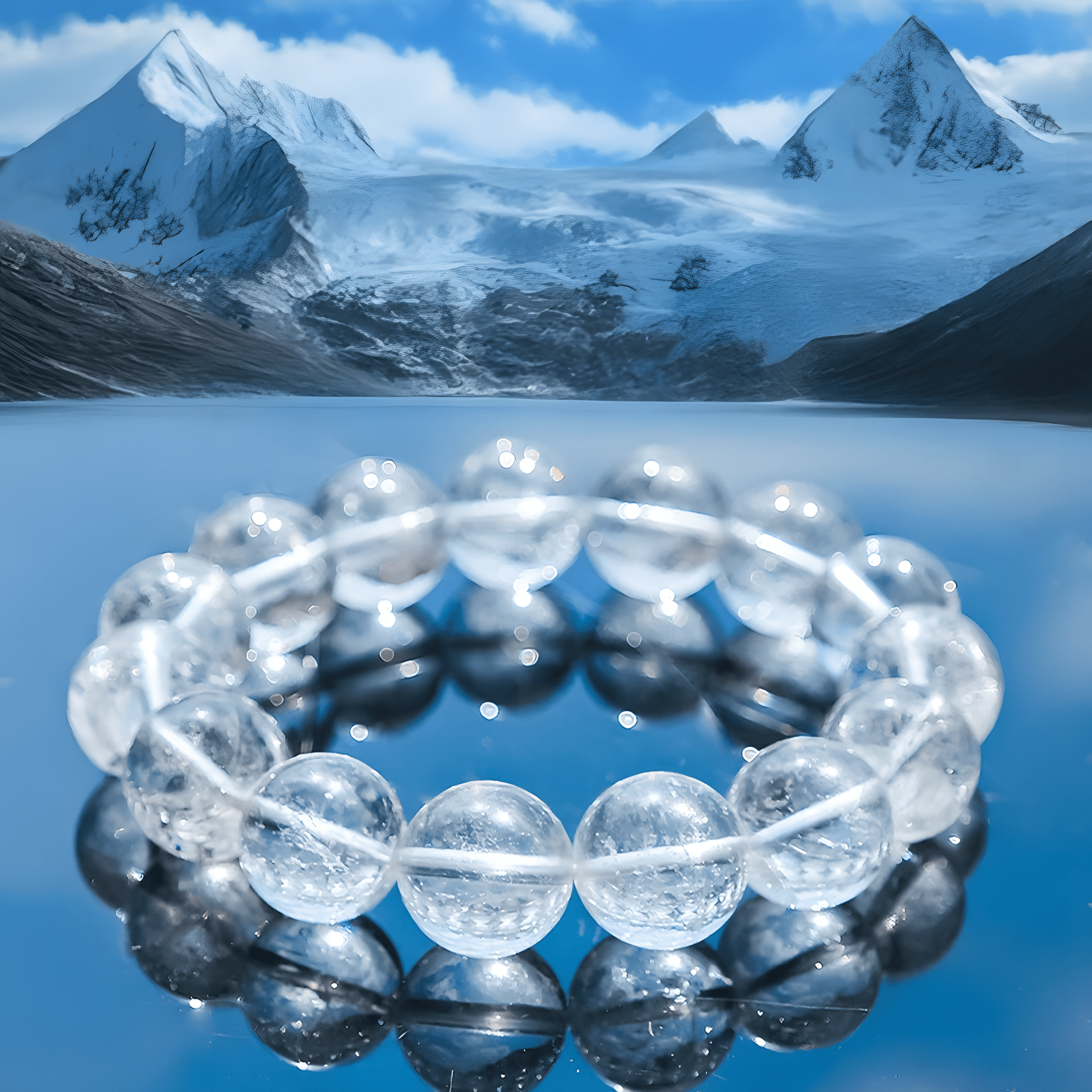 Natural Himalayan Clear Quartz Bracelet — “Myriad Worlds” Edition - Himalayan Whisper - 