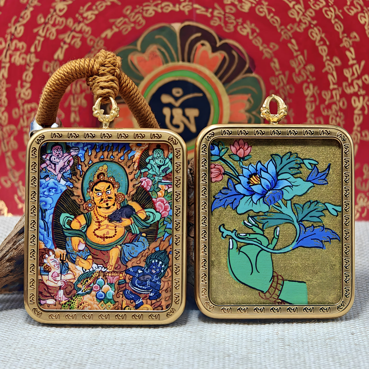 Five Wealth Guardians Energy Thangka