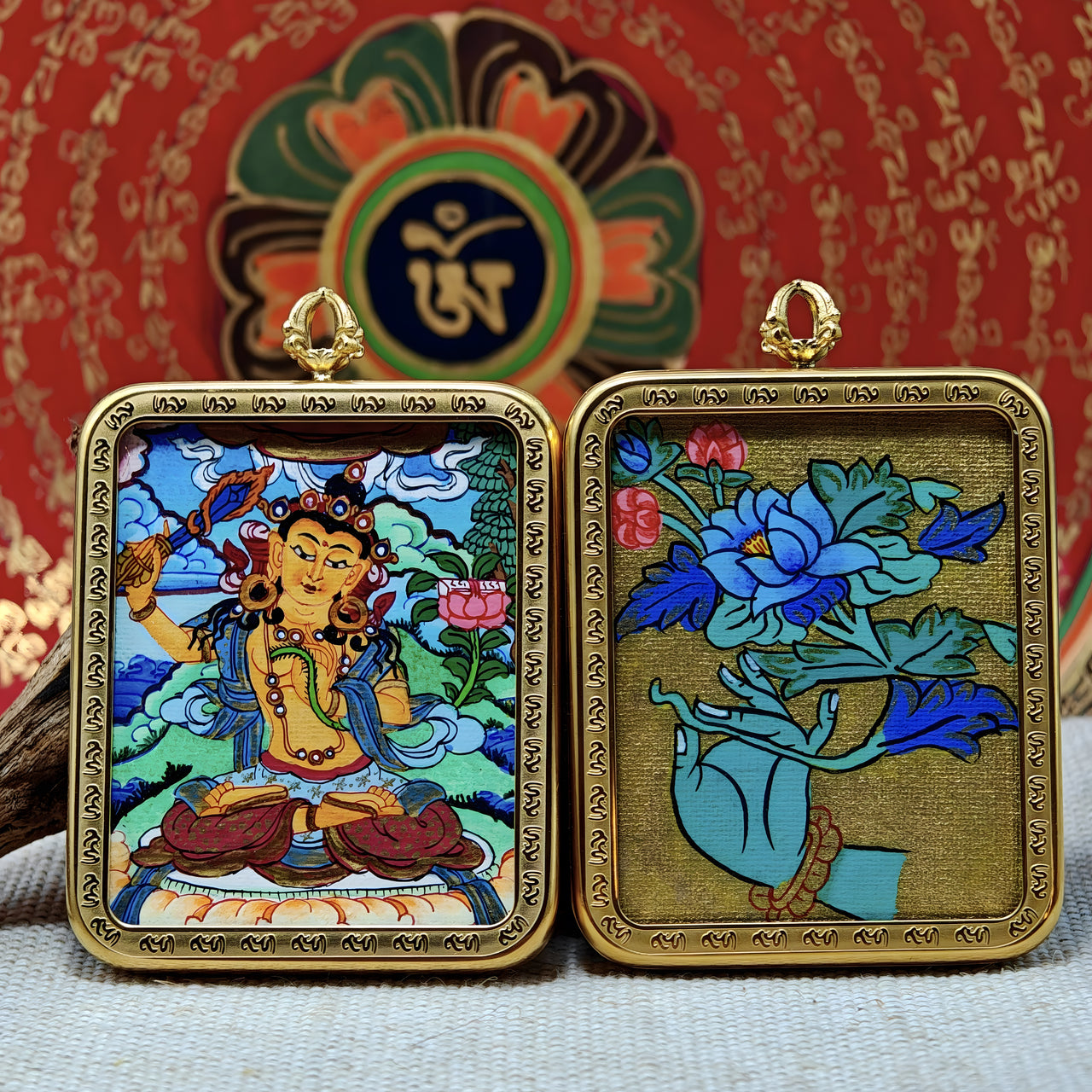 Manjushri Zodiac Guardian Tangka (for Year of the Rabbit)