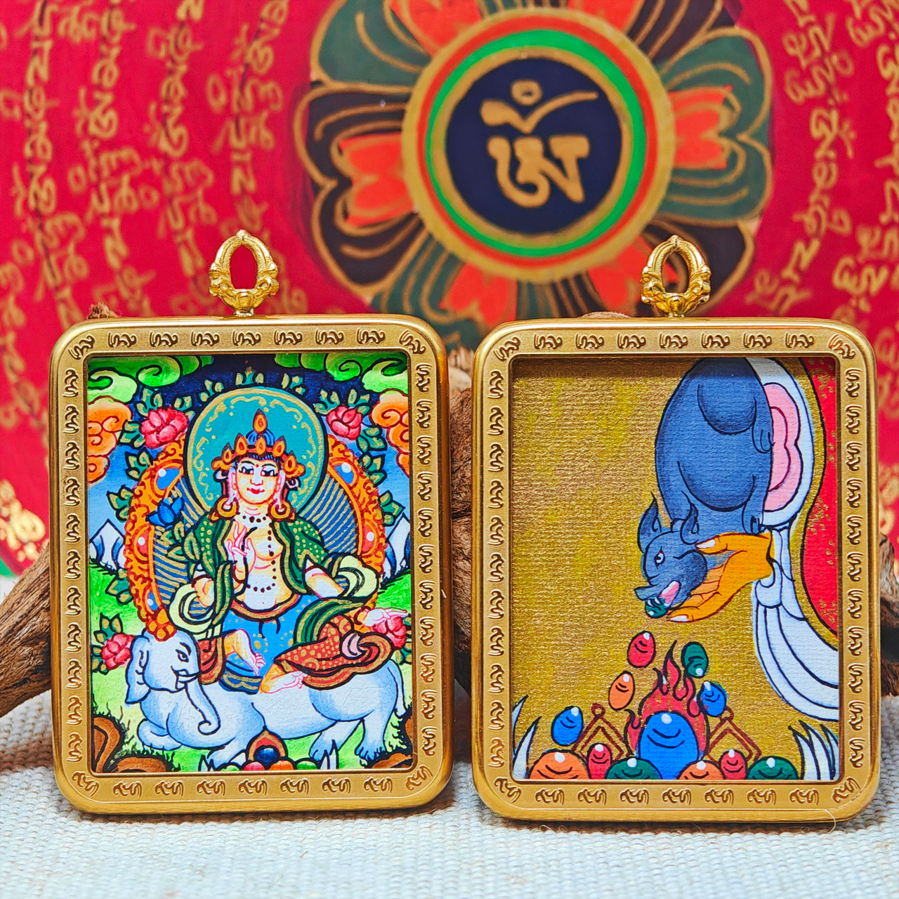 Samantabhadra Zodiac Guardian Tangka 2 (For Dragon & Snake Years)