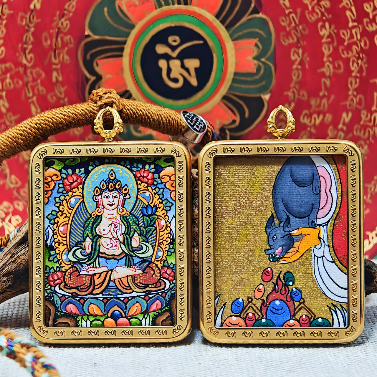 Samantabhadra Zodiac Guardian Tangka 3 (For Dragon & Snake Years)