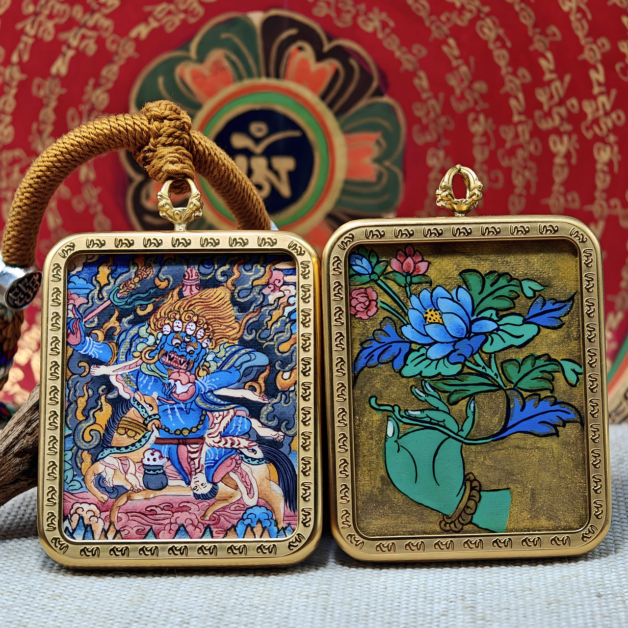 White Mahakala (Palden Lhamo) Thangka