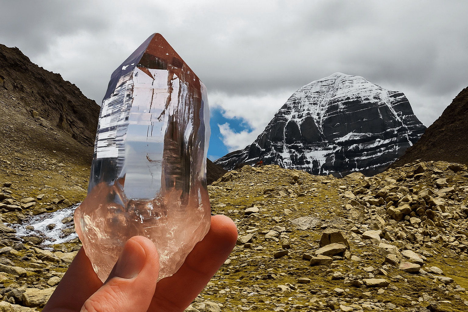 Specimen - Grade Himalayan Clear Quartz Rough (White / Transparent Raw Crystal) - Himalayan Whisper - 